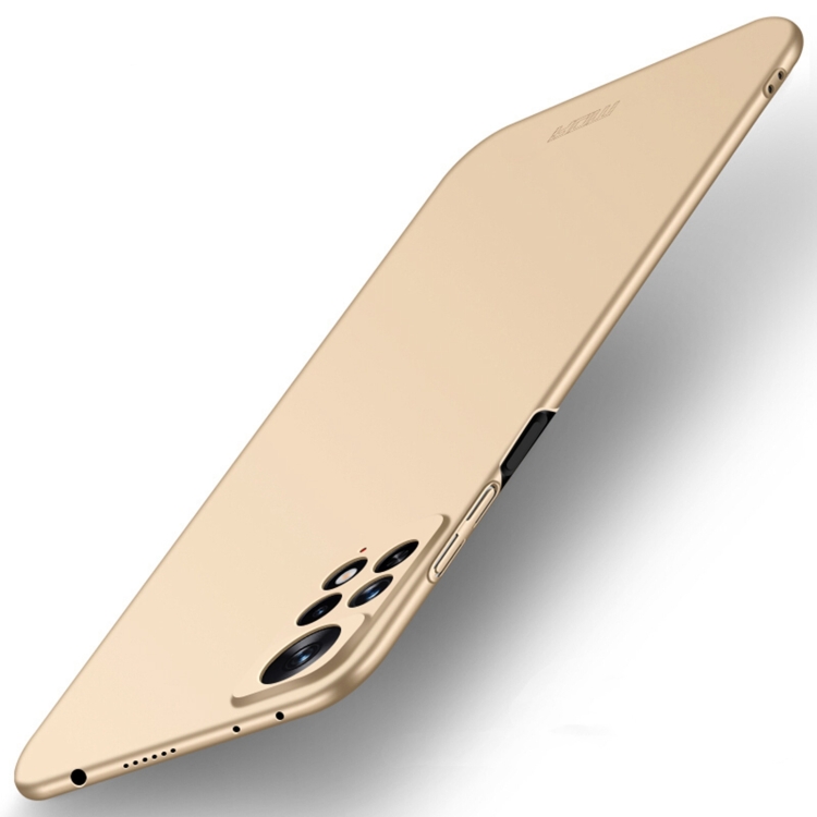 

For Xiaomi Redmi Note 11E Pro MOFI Frosted PC Ultra-thin Hard Case(Gold)