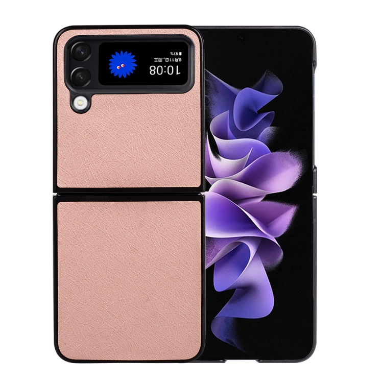 

For Samsung Galaxy Z Flip4 Silk Texture Phone Case(Pink)