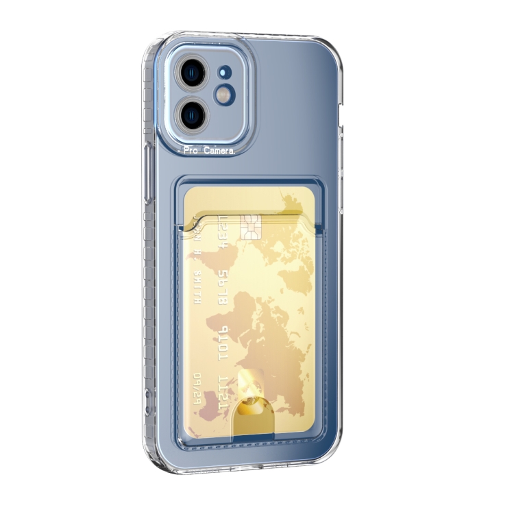 

Card Bag Clear TPU Phone Case For iPhone 14(Transparent)