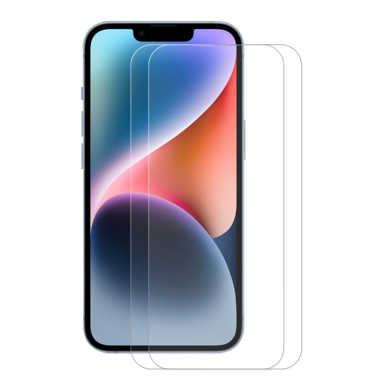 

For iPhone 14 Plus / 13 Pro Max 2pcs ENKAY 0.26mm 9H 2.5D Tempered Glass Film