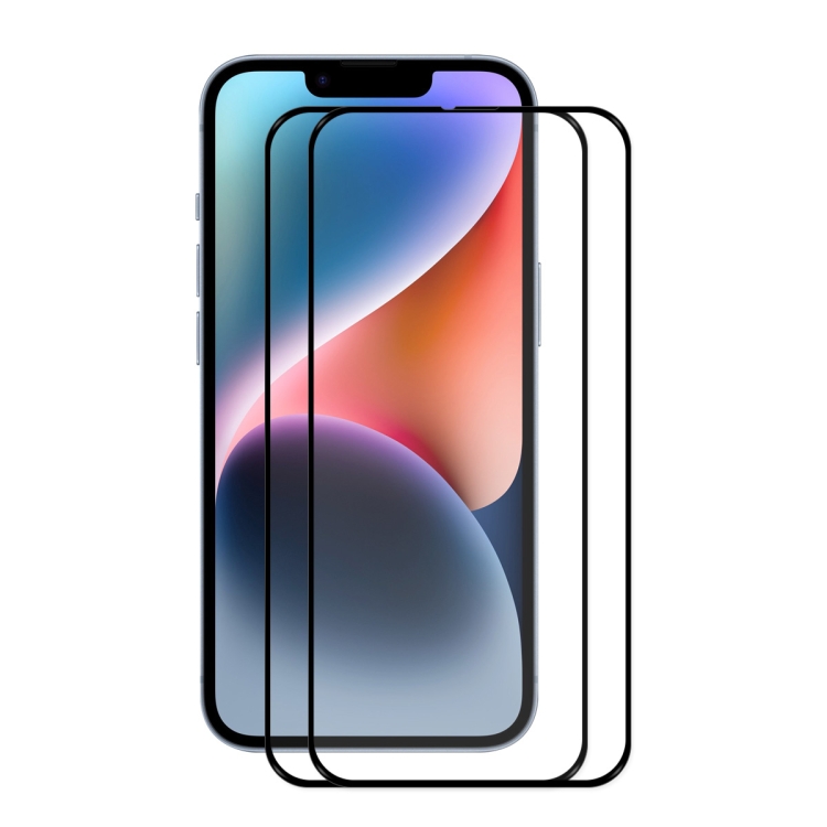 

2 PCS ENKAY Full Glue 0.26mm 9H 2.5D Tempered Glass Full Film for iPhone 14 Max