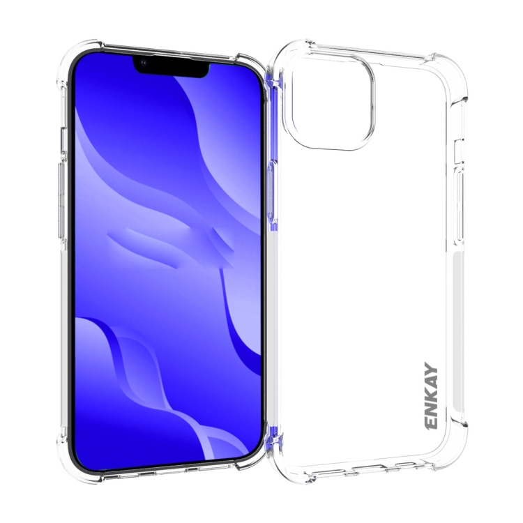 

For iPhone 14 ENKAY Clear TPU Shockproof Phone Case