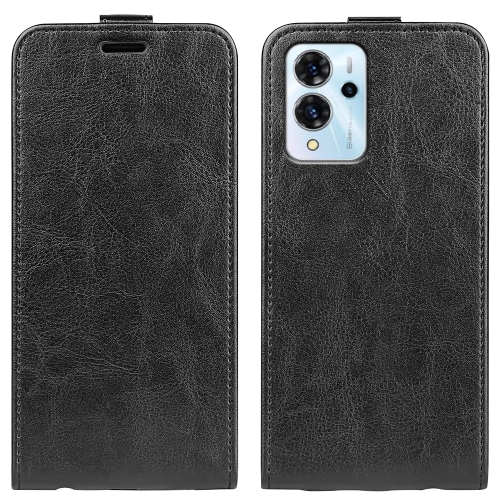 

For ZTE Blade V40 Pro R64 Texture Vertical Flip Leather Phone Case(Black)