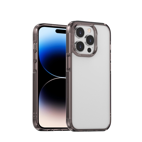 

PC + TPU Full Coverage Shockproof Phone Case For iPhone 14 Pro Max(Transparent Black)