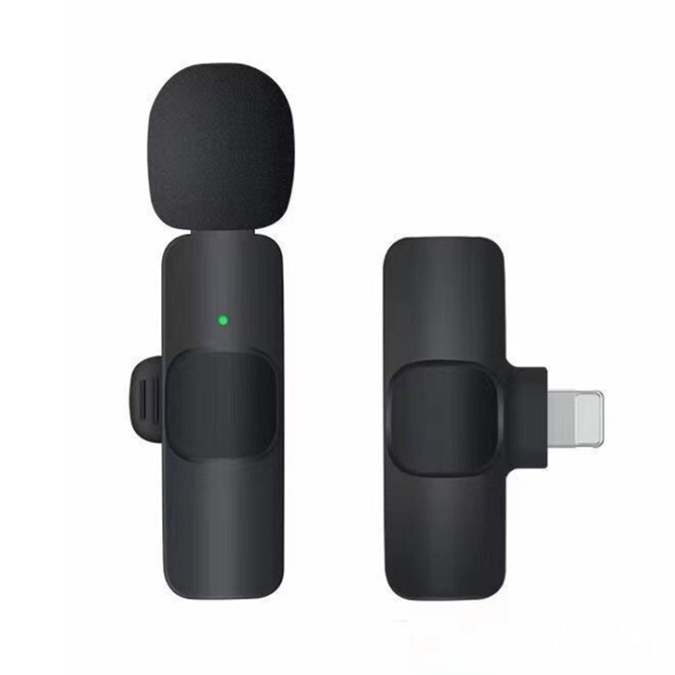 

K9 Wireless Clip-on Auto-Sync Noise Cancelling Live Mini Microphone with 8-Pin Receiver