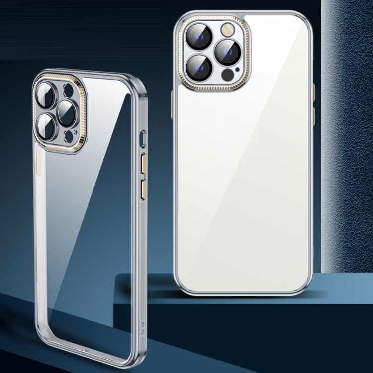 

Metal Lens Film TPU Phone Case For iPhone 12(Silver)