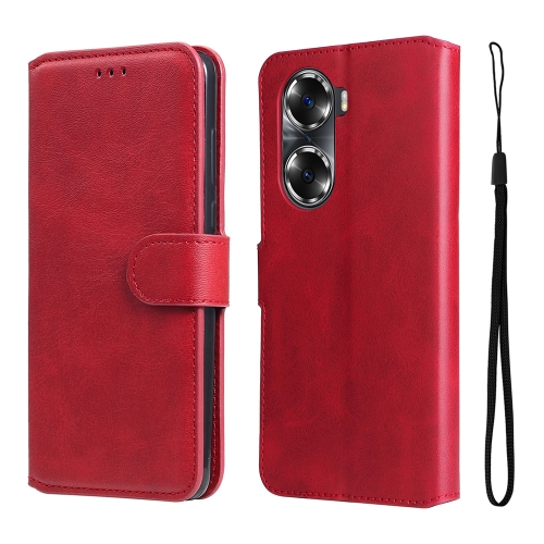 For Honor 60 JUNSUNMAY Calf Texture Leather Phone Case(Red)