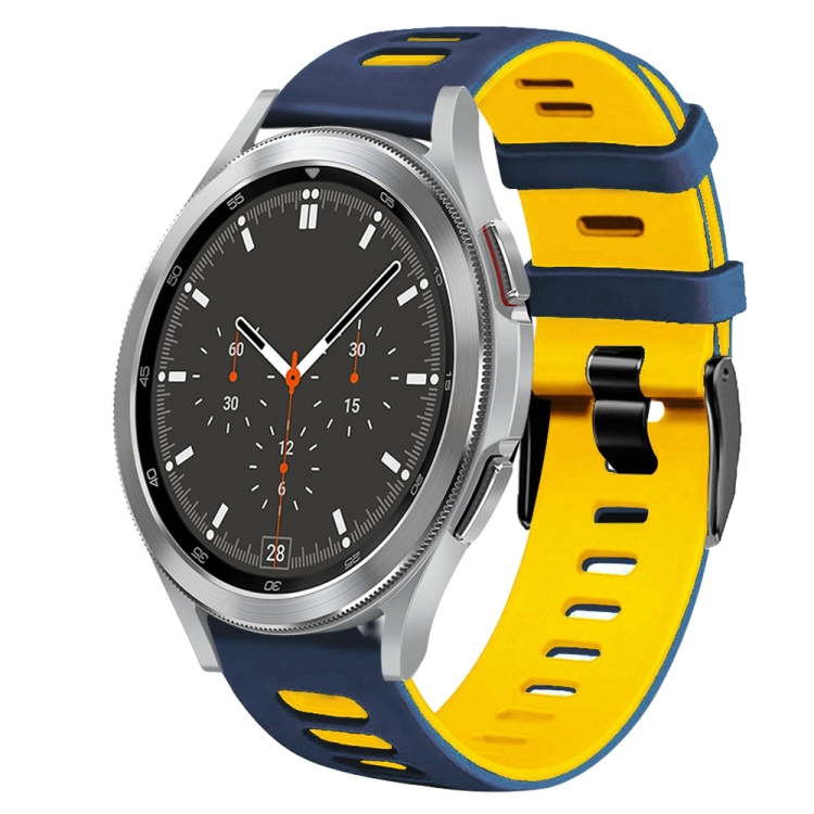 For Samsung Galaxy Watch Classic 46mm 20mm Two-Color Silicone