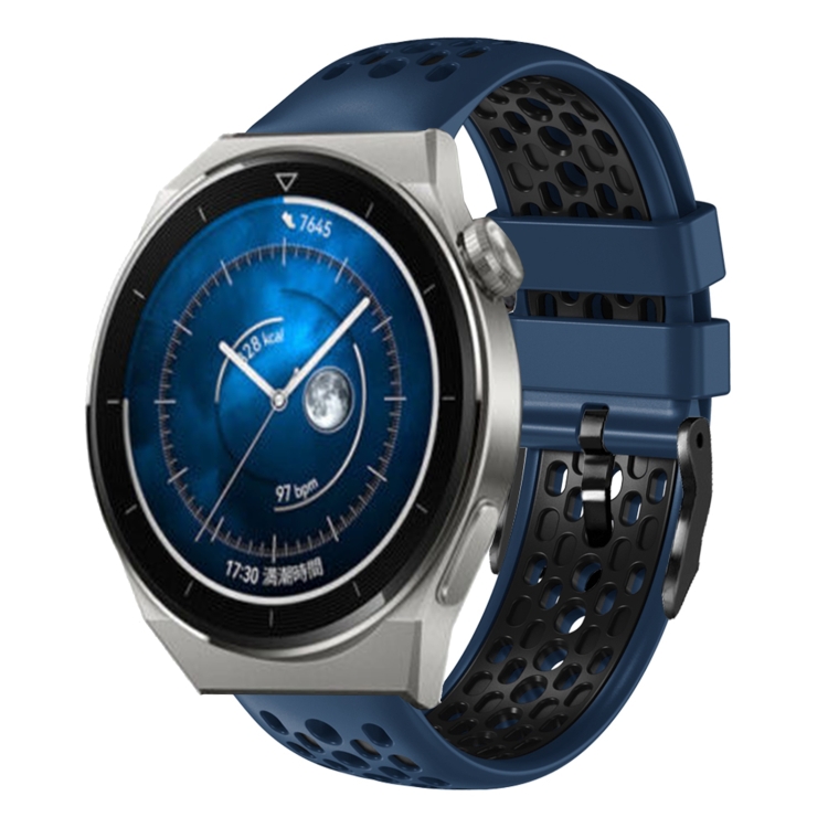 For Huawei Watch GT3 Pro 46mm 22mm Two-Color Breathable Silicone