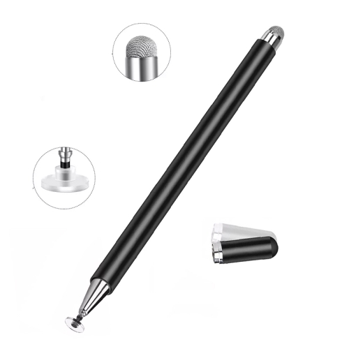 

AT-30 2-in-1 Silicone Sucker + Conductive Cloth Head Handwriting Touch Screen Pen Mobile Phone Passive Capacitive Pen(Black)
