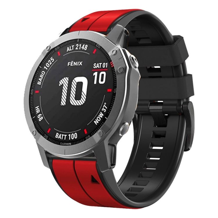 For Garmin Approach S62 22mm Silicone Sports Two-Color Watch