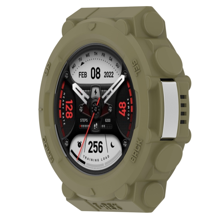 

For Amazfit T-Tex 2 Shockproof TPU Protective Watch Case(Green)