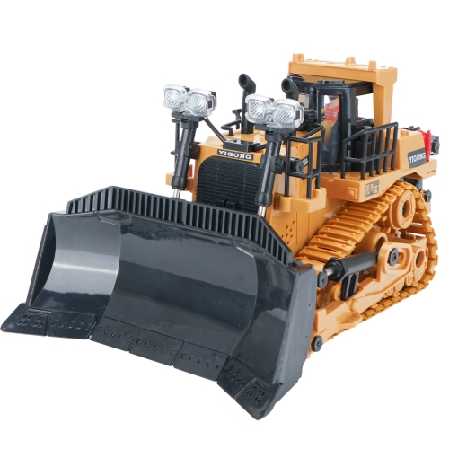 

Mofun 1046 2.4G remote control nine channel engineering vehicle 1:24 multi-function crawler heavy bulldozer