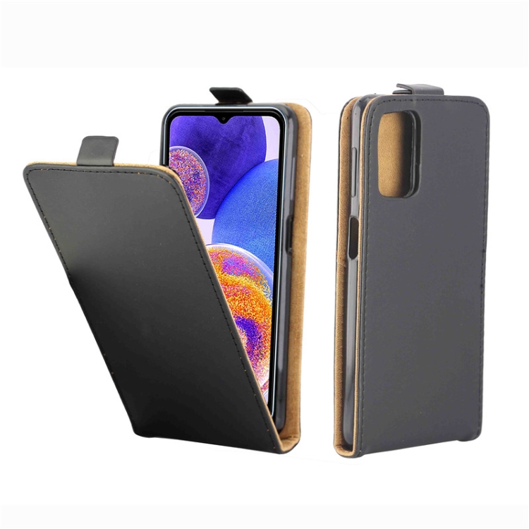 

For Samsung Galaxy A23 5G Vertical Flip Leather Phone Case with Card Slot(Black)
