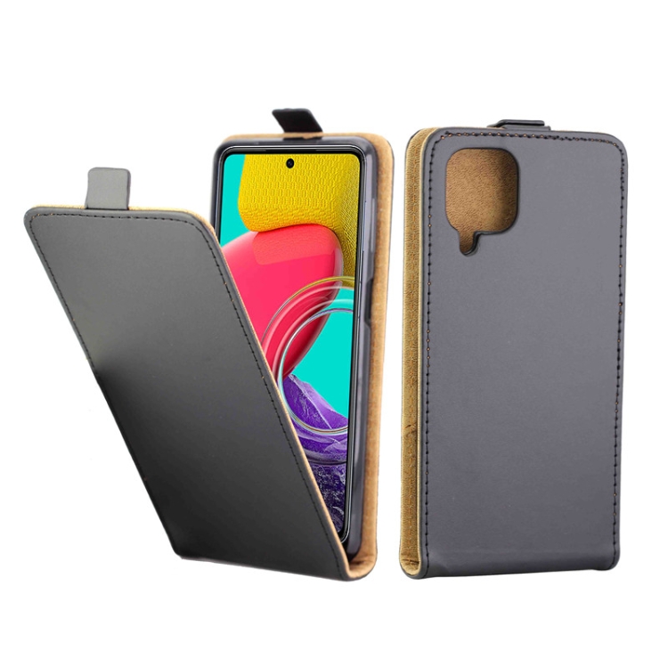 

For Samsung Galaxy M53 5G Vertical Flip Leather Phone Case with Card Slot(Black)