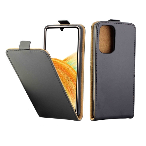 

For Samsung Galaxy A33 5G Vertical Flip Leather Phone Case with Card Slot(Black)