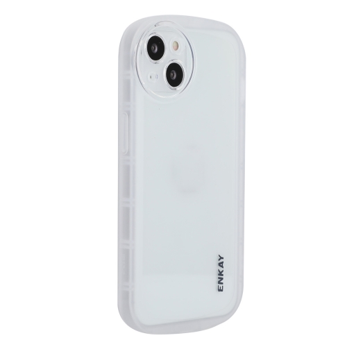 

ENKAY Translucent Matte TPU Phone Case For iPhone 13(White)