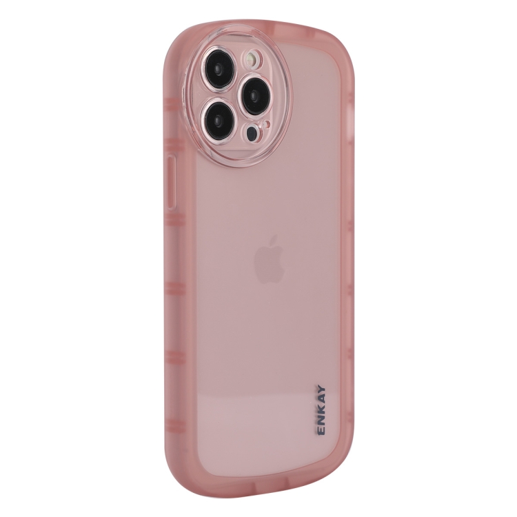 

ENKAY Translucent Matte TPU Phone Case For iPhone 14 Pro Max(Pink)