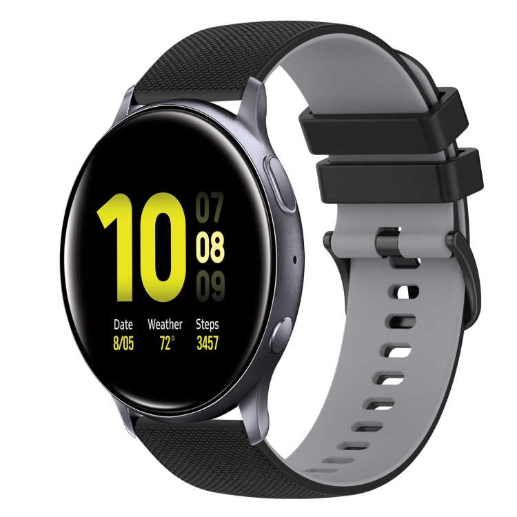 For Samsung Galaxy Watch Active2 40mm 20mm Checkered Two-Color