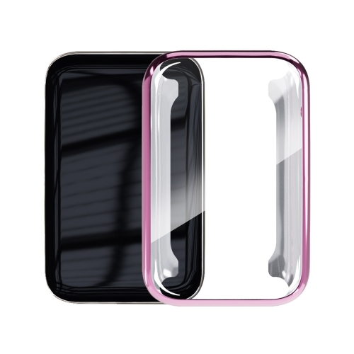 

For Xiaomi Mi Band 7 Pro ENKAY Hat-Prince Full Coverage Electroplated TPU Screen Protection Case(Pink)