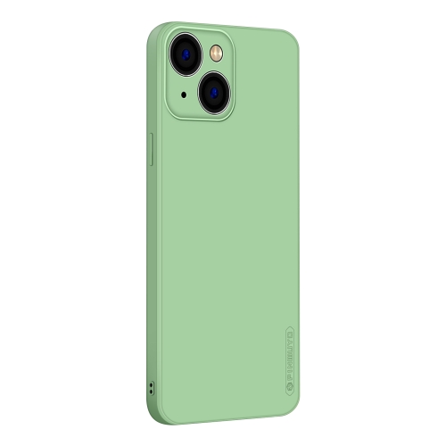 

For iPhone 14 PINWUYO Sense Series Liquid Silicone TPU Phone Case (Green)