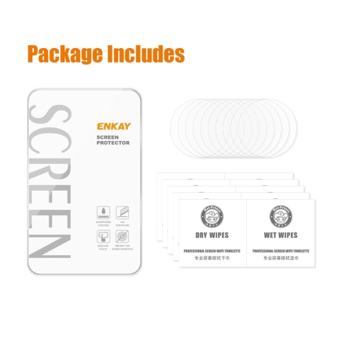 

10 PCS For Xiaomi Watch S1 Pro ENKAY 0.2mm 9H Tempered Glass Screen Protector Film
