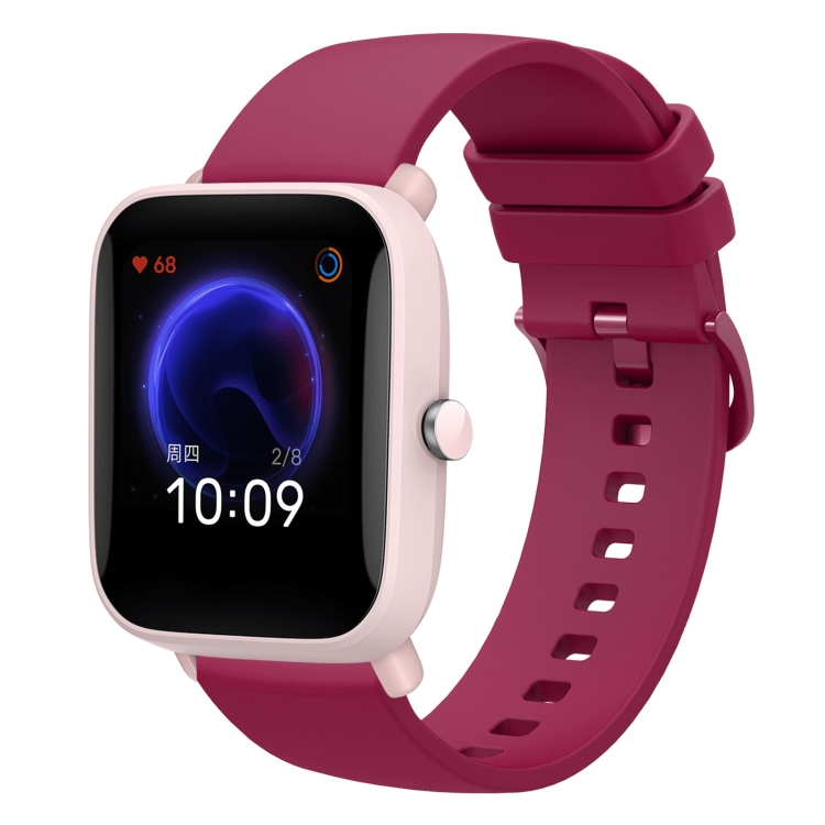 Para Amazfit BIP U 20 mm Correa de reloj de silicona suave de