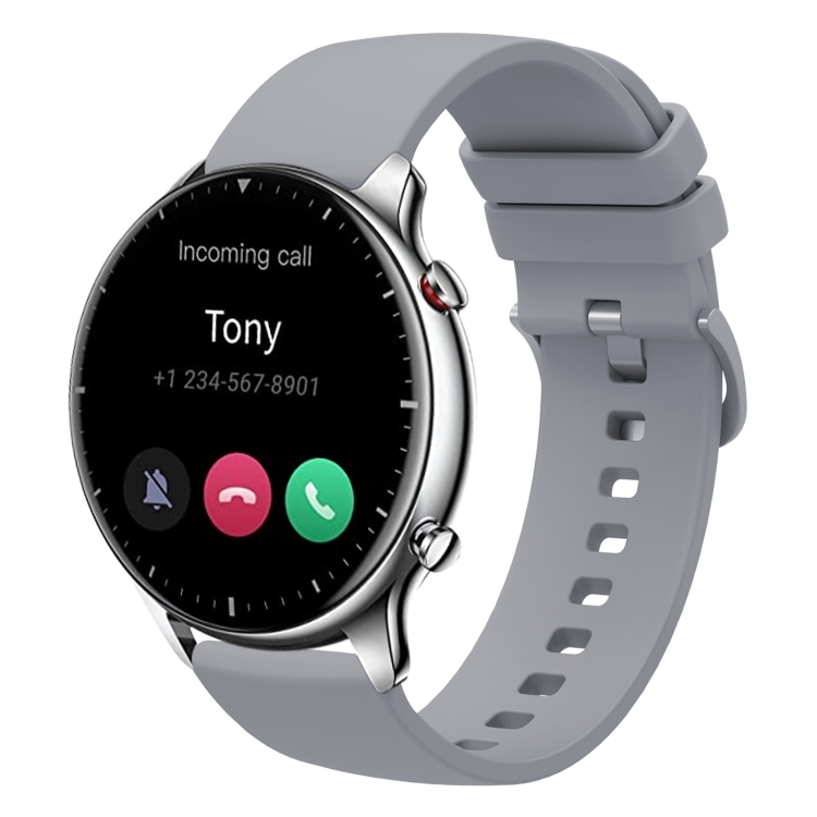 Dành cho dây đeo đồng hồ silicon mềm màu trơn Amazfit GTR 22mm