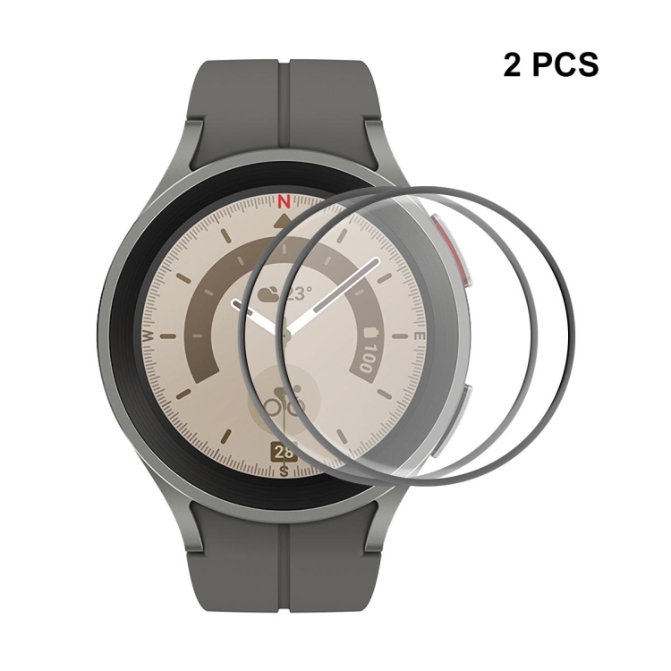 

2 PCS For Samsung Galaxy Watch5 Pro 45mm ENKAY 3D Full Coverage HD Screen Protector Film