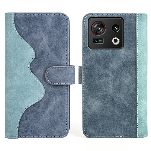 

For ZTE Nubia Z40S Pro Stitching Horizontal Flip Leather Phone Case(Blue)