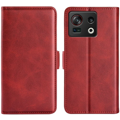 

For ZTE nubia Z40S Pro Dual-side Magnetic Buckle Horizontal Flip Leather Phone Case(Red)