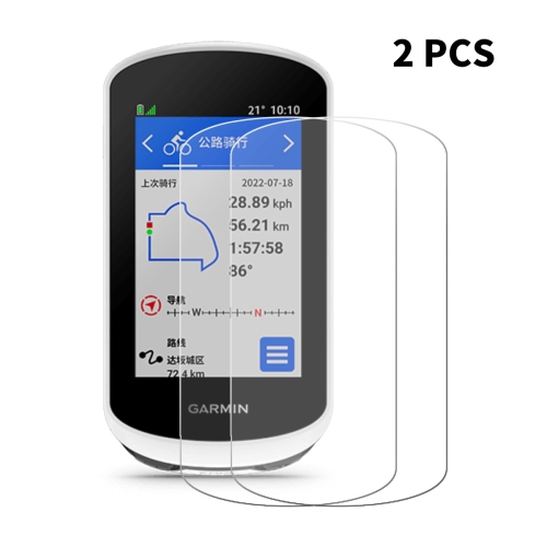 

2 PCS For Garmin Edge Explore 2 ENKAY Hat-Prince 0.26mm 9H 2.5D Curved Edge Tempered Glass Protector