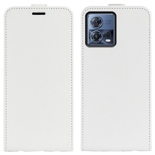 

For Motorola Moto S30 Pro R64 Texture Single Vertical Flip Leather Phone Case(White)