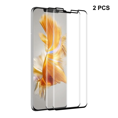 

For Huawei Mate 50 Pro 2pcs ENKAY 3D Curved Heat Bending Explosion-proof Tempered Glass Full Film