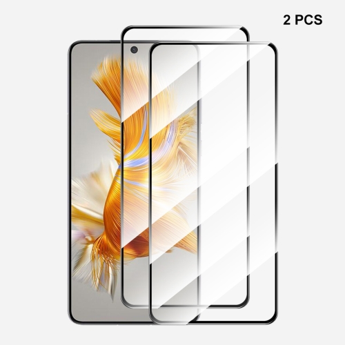 

For Huawei Mate 50 / 50E 2pcs ENKAY Full Glue 0.26mm 9H 2.5D Tempered Glass Full Film