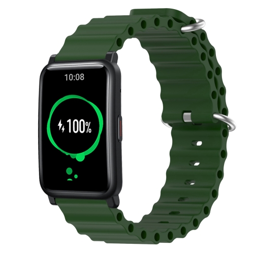 Correa Camuflada Compatible con Huawei Band 6 - Verde Militar