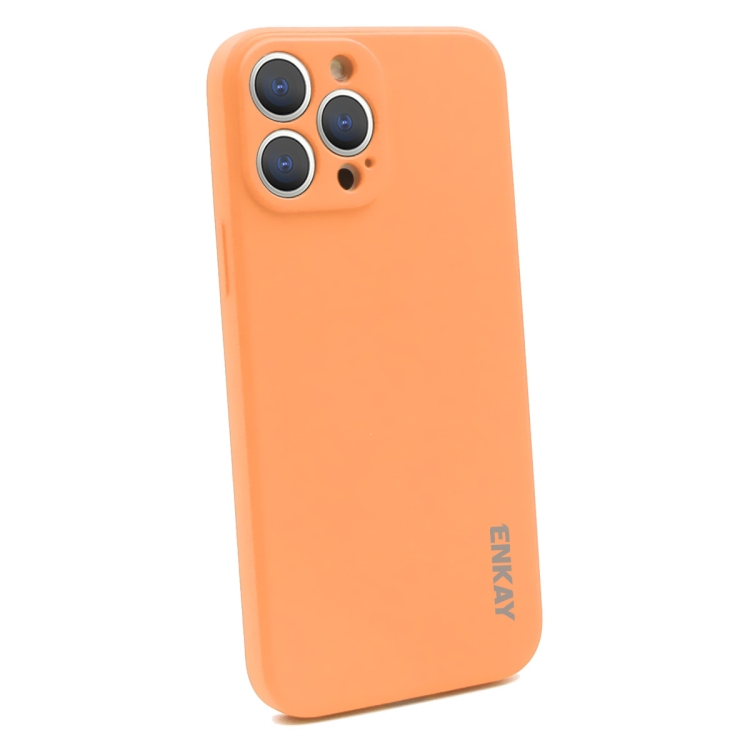 

For iPhone 14 Pro ENKAY Liquid Silicone Shockproof Soft Phone Case(Pink)