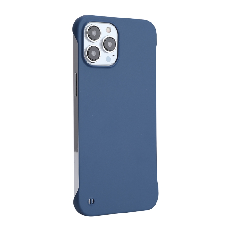 

For iPhone 14 Pro Max ENKAY Matte Frameless PC Phone Case(Dark Blue)