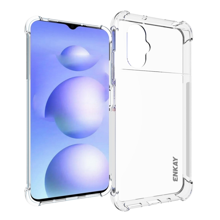 

For Xiaomi Poco M4 5G ENKAY Clear TPU Shockproof Phone Case