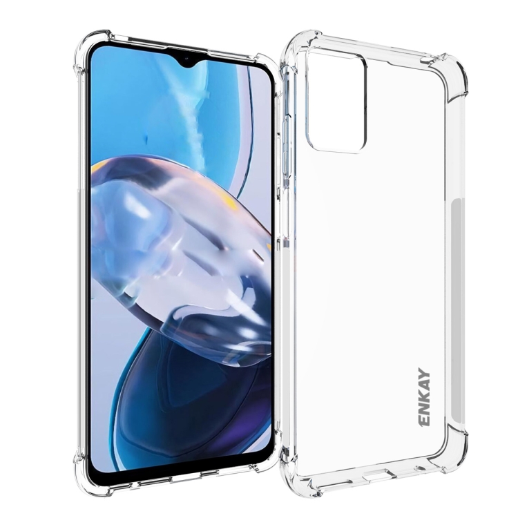 

For Motorola Moto E22 4G ENKAY Clear TPU Shockproof Phone Case