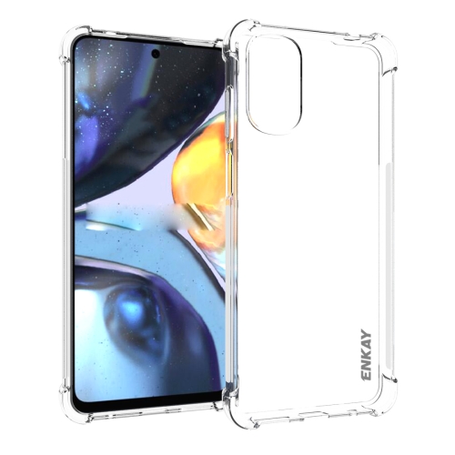 

For Motorola Moto G22 4G ENKAY Clear TPU Shockproof Phone Case