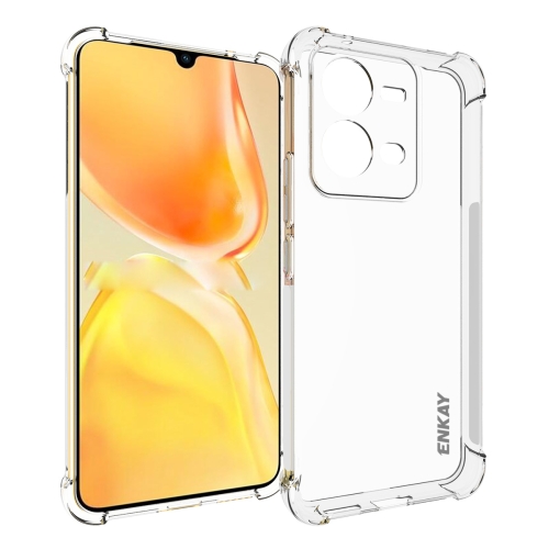 

For vivo V25 5G Global ENKAY Clear TPU Shockproof Phone Case