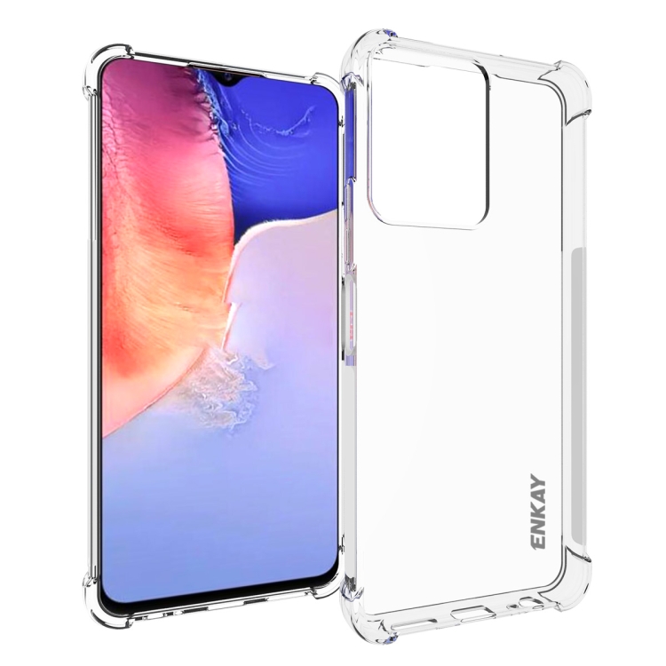 

For vivo Y16 4G ENKAY Clear TPU Shockproof Phone Casep