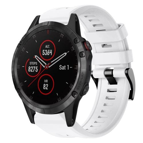 Para Garmin Fenix 5 correa de reloj de silicona de color sólido