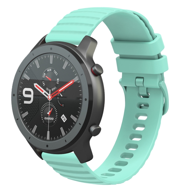 Para Amazfit GTR 47 mm 22 mm Correa de reloj de silicona de color