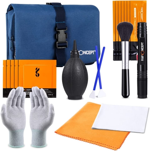 

K&F Concept SKU.1697 Cleaning Kit 23 In 1 With Blue Waterproof Bag For DSLR Camera Cleaning Kit