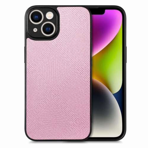 

For iPhone 14 Flow Color Back Cover Leather Phone Case(Pink)