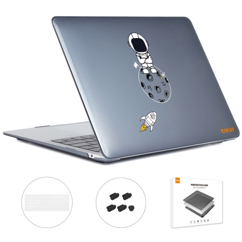 

For MacBook Pro 13.3 A1708 ENKAY Hat-Prince 3 in 1 Spaceman Pattern Laotop Protective Crystal Case with TPU Keyboard Film / Anti-dust Plugs, Version:EU(Spaceman No.4)