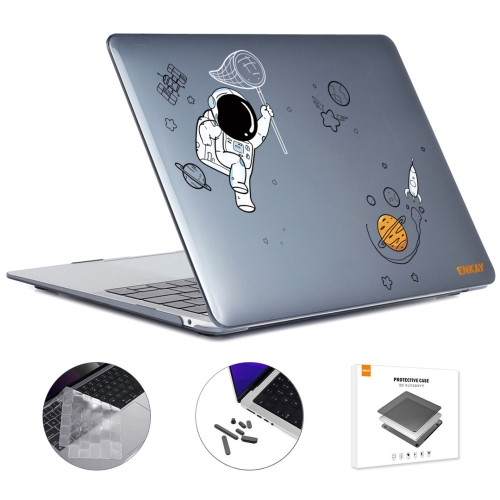 

For MacBook Pro 16.2 A2485 ENKAY Hat-Prince 3 in 1 Spaceman Pattern Laotop Protective Crystal Case with TPU Keyboard Film / Anti-dust Plugs, Version:EU(Spaceman No.2)