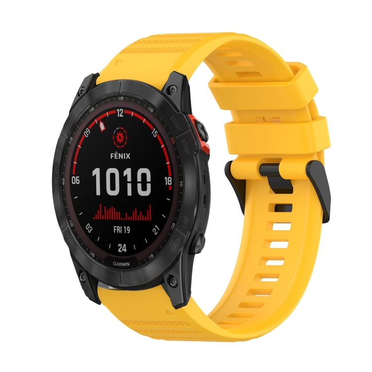 Cinturino Silicone Per Garmin Fenix 7X/6X/5X/3 - Bracciale 26mm Regolabile, Quick-Fit, Compatibile Con Molti Modelli - Foto 6